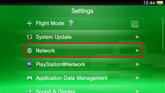 ps vita settings