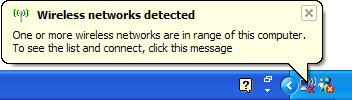 wireless networking detected