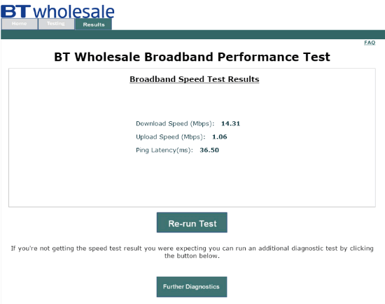 Download speed for 512kbps broadband